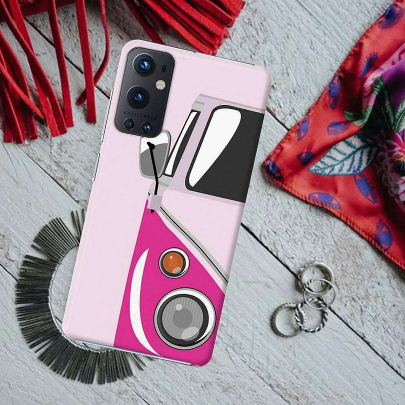 Pink Volkswagon Printed Slim Cases and Cover for OnePlus 9 Pro