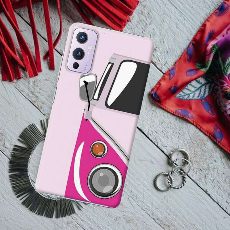 Pink Volkswagon Printed Slim Cases and Cover for OnePlus 9