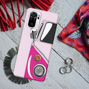 Pink Volkswagon Printed Slim Cases and Cover for Redmi Note 10