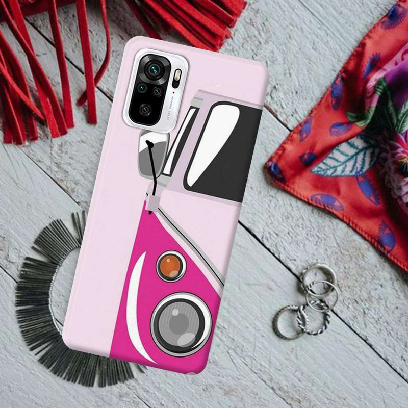 Pink Volkswagon Printed Slim Cases and Cover for Redmi Note 10