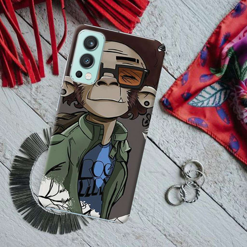 Monkey Printed Slim Cases and Cover for OnePlus Nord 2