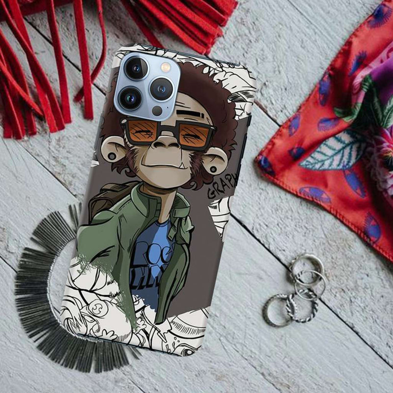 Monkey Printed Slim Cases and Cover for iPhone 13 Pro Max