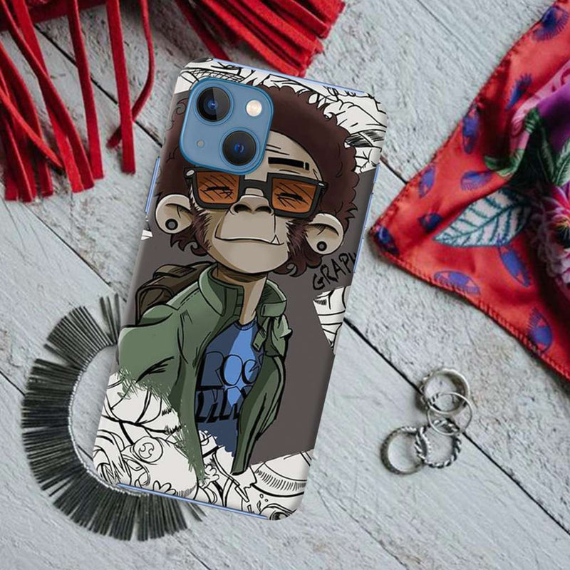 Monkey Printed Slim Cases and Cover for iPhone 13 Mini