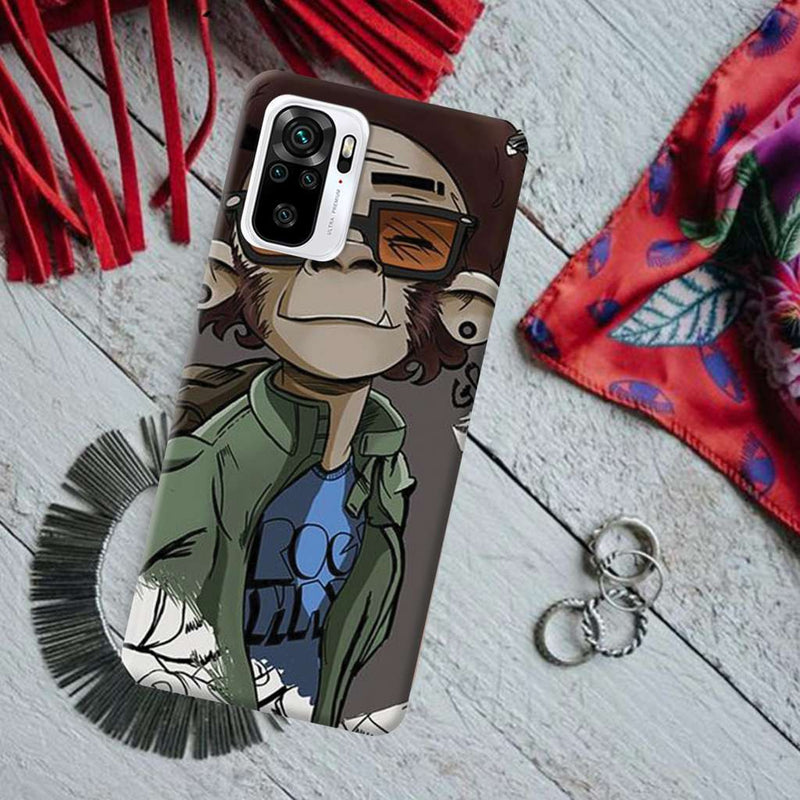 Monkey Printed Slim Cases and Cover for Redmi Note 10