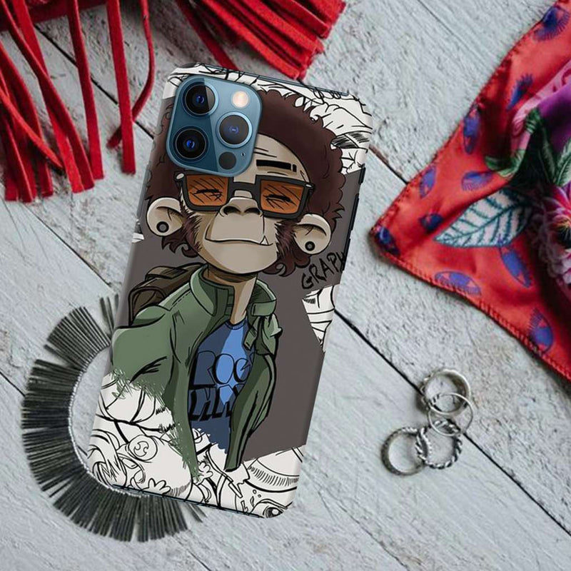 Monkey Printed Slim Cases and Cover for iPhone 12 Pro