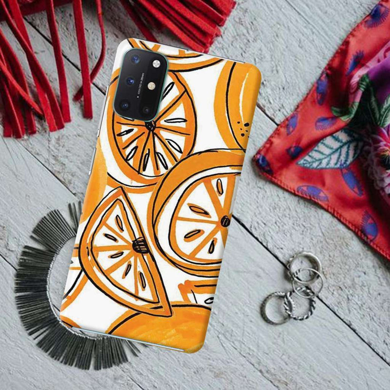 Orange Lemon Printed Slim Cases and Cover for OnePlus 8T