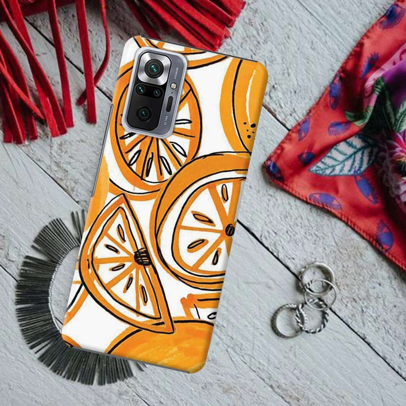 Orange Lemon Printed Slim Cases and Cover for Redmi Note 10 Pro