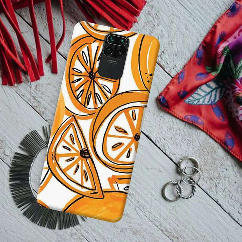 Orange Lemon Printed Slim Cases and Cover for Redmi Note 9