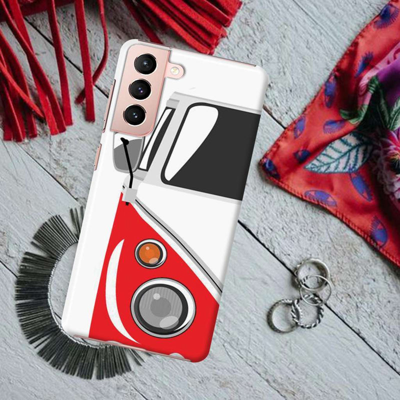 Red Volkswagon Printed Slim Cases and Cover for Galaxy S21