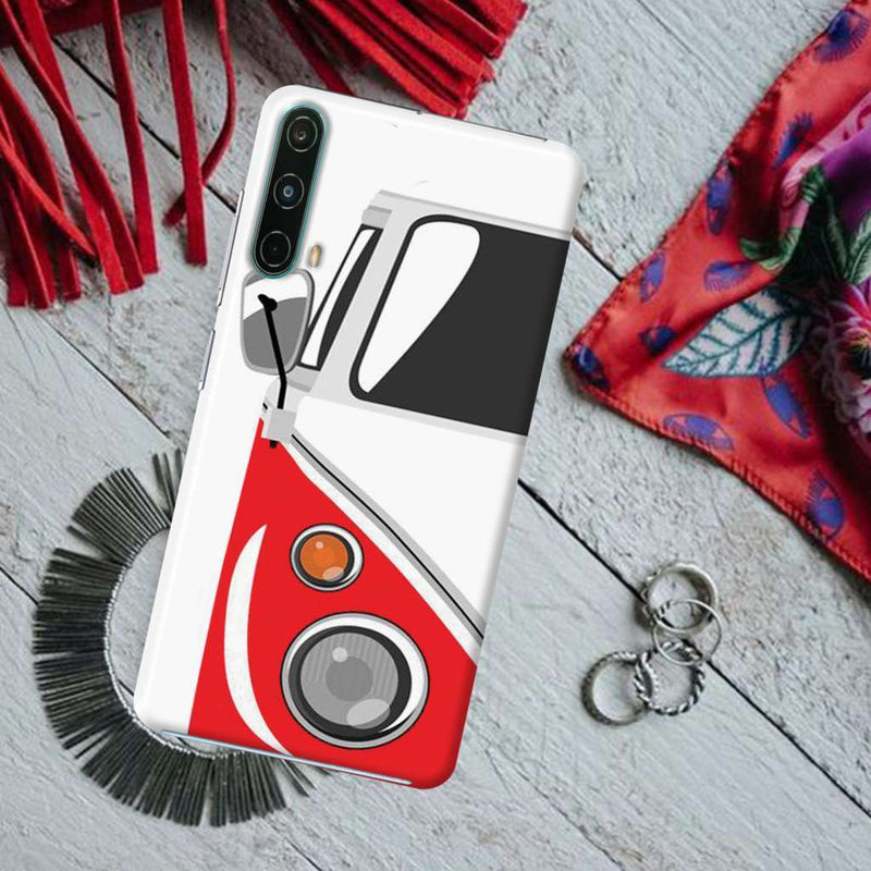 Red Volkswagon Printed Slim Cases and Cover for OnePlus Nord CE 5G