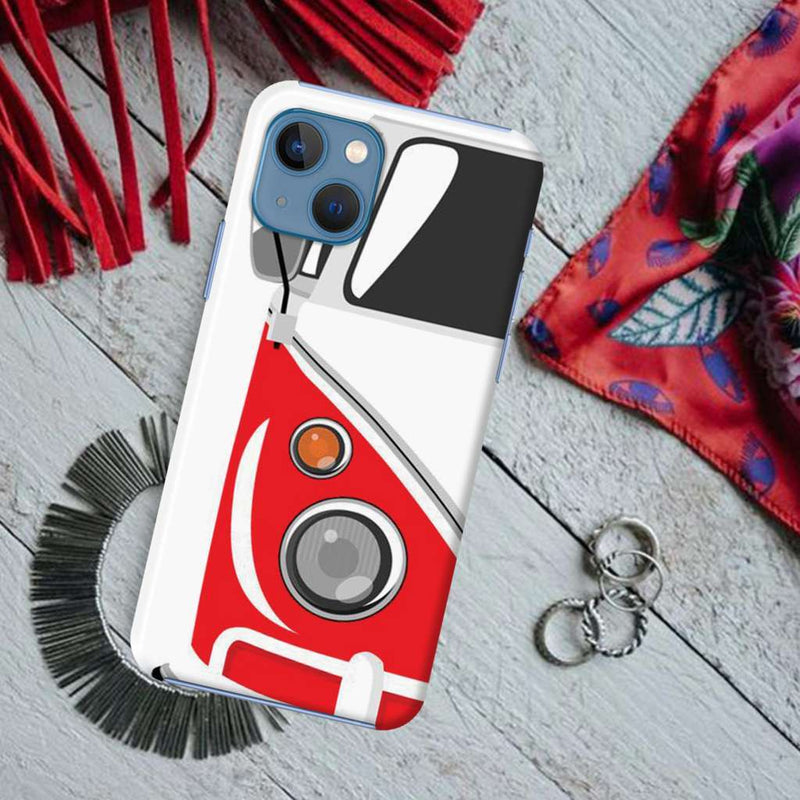 Red Volkswagon Printed Slim Cases and Cover for iPhone 13 Mini