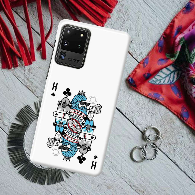King 2 Card Printed Slim Cases and Cover for Galaxy S20 Ultra
