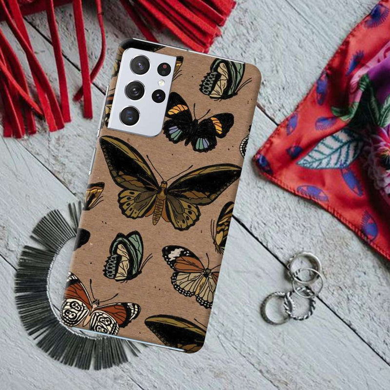 Butterfly Printed Slim Cases and Cover for Galaxy S21 Ultra