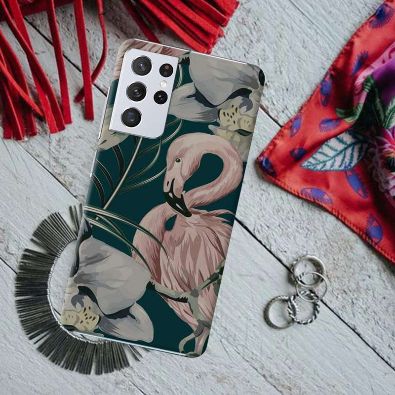 Flamingo Printed Slim Cases and Cover for Galaxy S21 Ultra