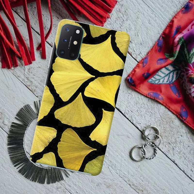 Yellow Leafs Printed Slim Cases and Cover for OnePlus 8T