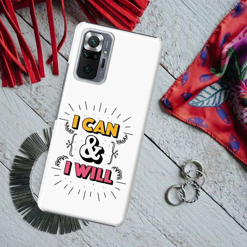 I can and I will Printed Slim Cases and Cover for Redmi Note 10 Pro