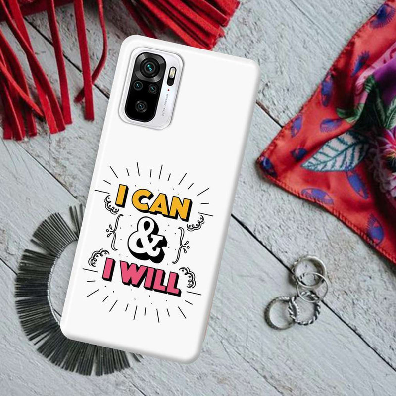 I can and I will Printed Slim Cases and Cover for Redmi Note 10