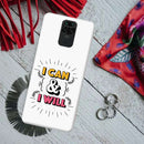 I can and I will Printed Slim Cases and Cover for Redmi Note 9
