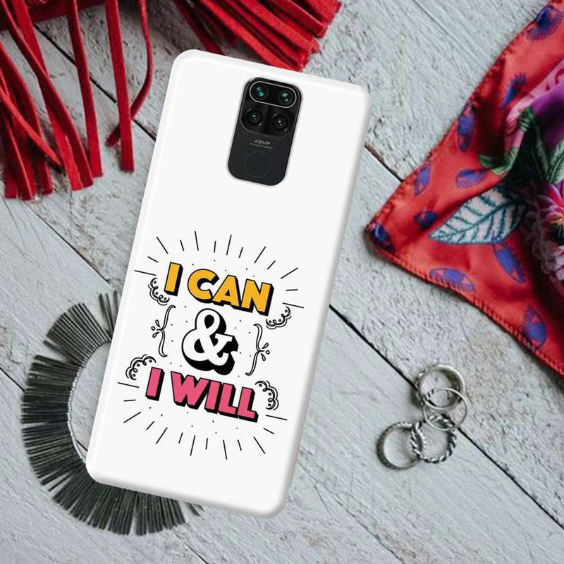 I can and I will Printed Slim Cases and Cover for Redmi Note 9