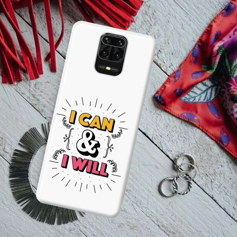 I can and I will Printed Slim Cases and Cover for Redmi Note 9 Pro Max