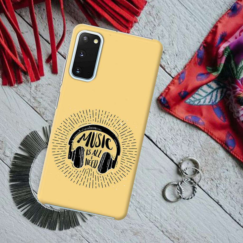 Music is all i need Printed Slim Cases and Cover for Galaxy S20 Plus