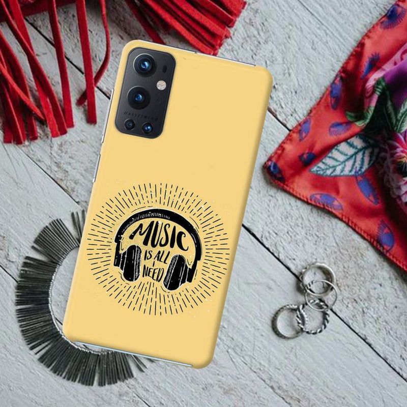 Music is all i need Printed Slim Cases and Cover for OnePlus 9 Pro