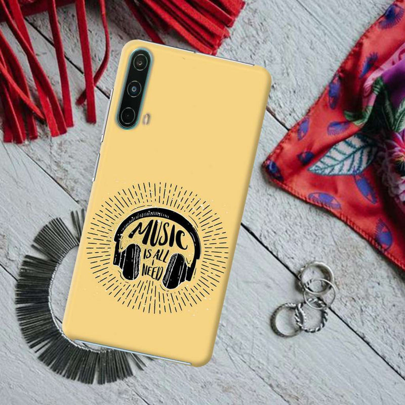 Music is all i need Printed Slim Cases and Cover for OnePlus Nord CE 5G