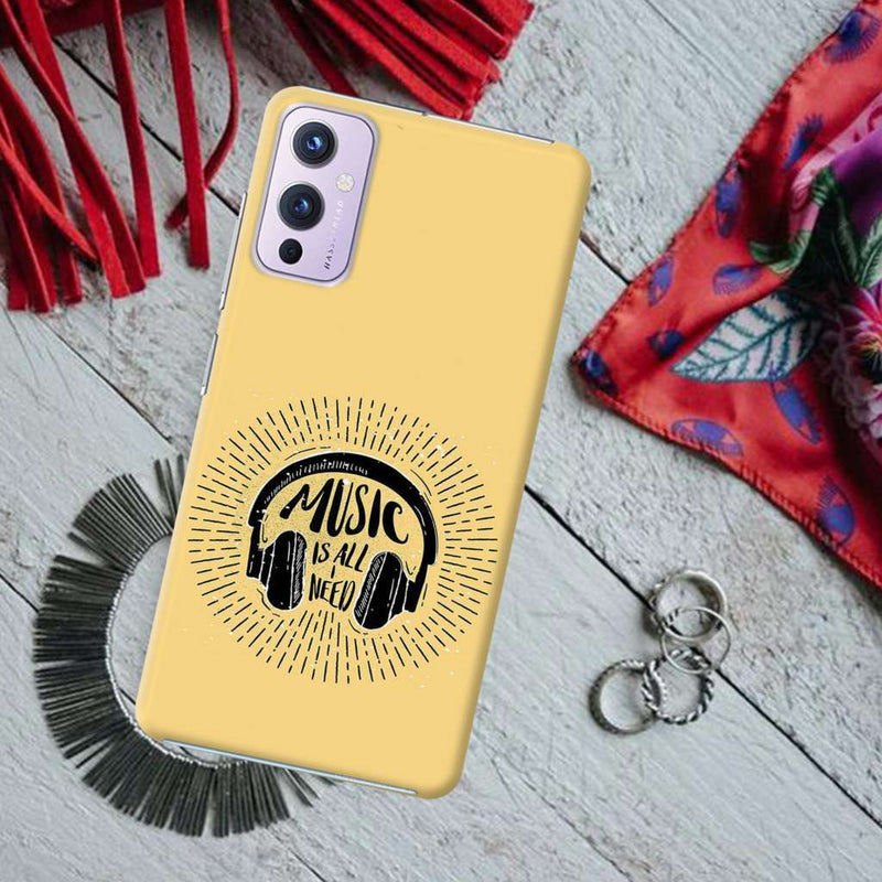 Music is all i need Printed Slim Cases and Cover for OnePlus 9