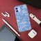 Blue and White Camouflage Printed Slim Cases and Cover for iPhone 12 Mini