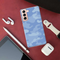 Blue and White Camouflage Printed Slim Cases and Cover for Galaxy S21