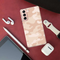 Cream and White Camouflage Printed Slim Cases and Cover for Galaxy S21