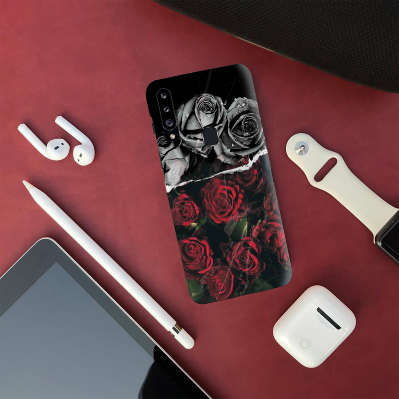 Dark Roses Printed Slim Cases and Cover for Galaxy A20S