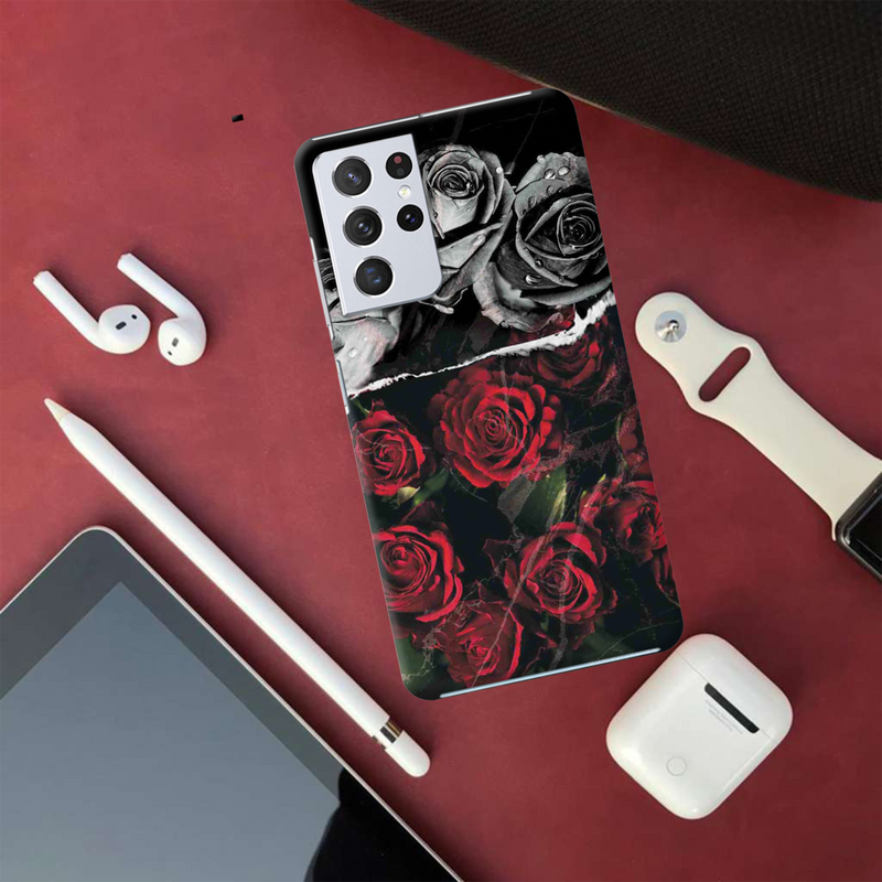 Dark Roses Printed Slim Cases and Cover for Galaxy S21 Ultra