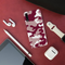 Maroon and White Camouflage Printed Slim Cases and Cover for Galaxy A70