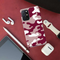 Maroon and White Camouflage Printed Slim Cases and Cover for OnePlus 8T