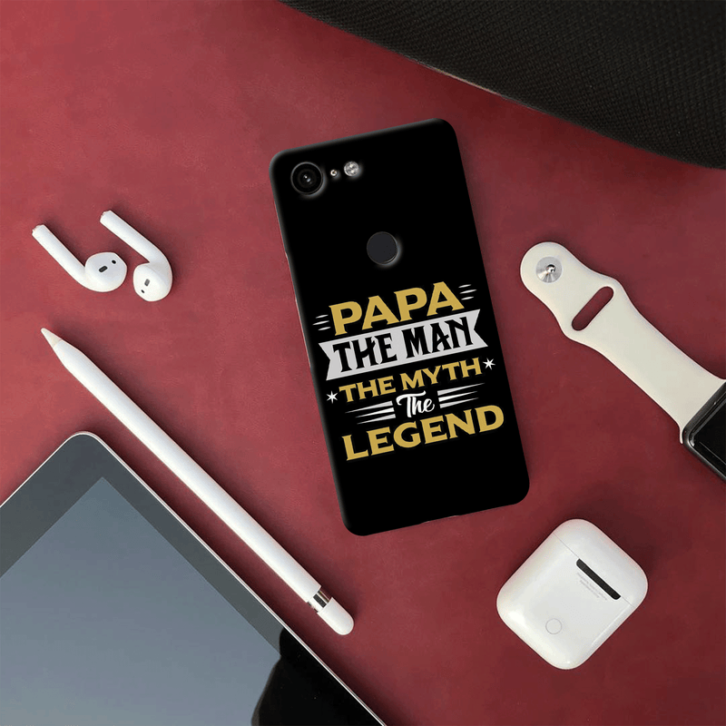 Papa the legend Printed Slim Cases and Cover for Pixel 3