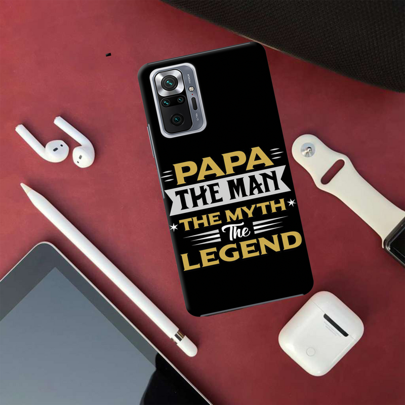 Papa the legend Printed Slim Cases and Cover for Redmi Note 10 Pro