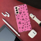Pink Hearts Printed Slim Cases and Cover for Galaxy S21