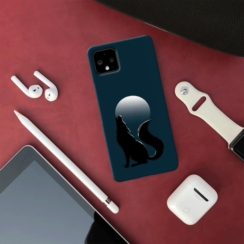 Wolf howling Printed Slim Cases and Cover for Pixel 4