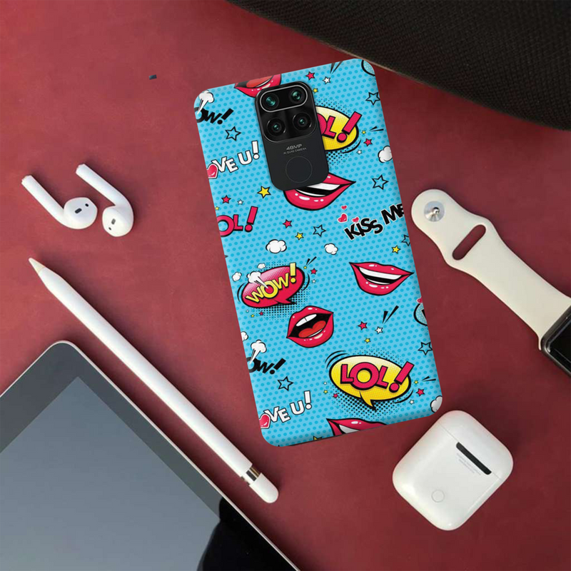 Kiss me Printed Slim Cases and Cover for Redmi Note 9