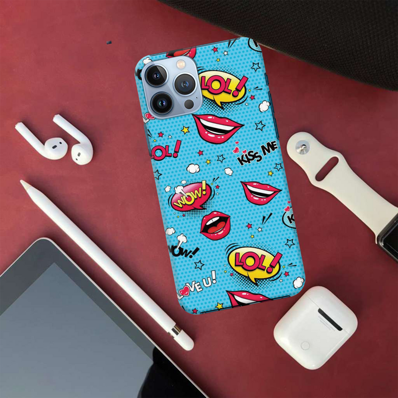 Kiss me Printed Slim Cases and Cover for iPhone 13 Pro