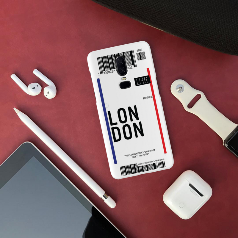 London Ticket Printed Slim Cases and Cover for OnePlus 6