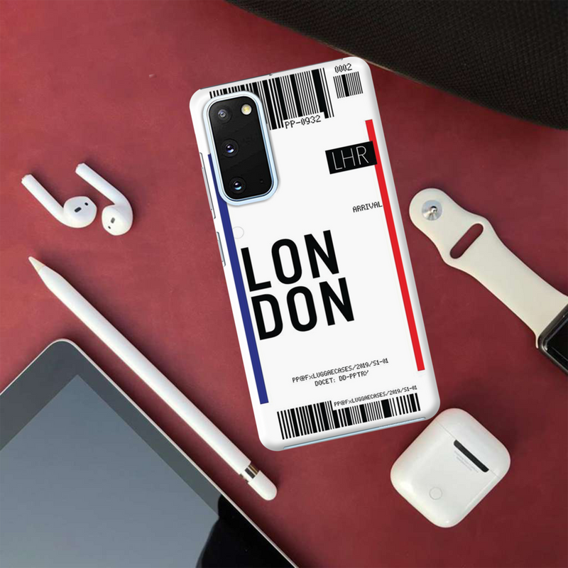 London Ticket Printed Slim Cases and Cover for Galaxy S20 Plus