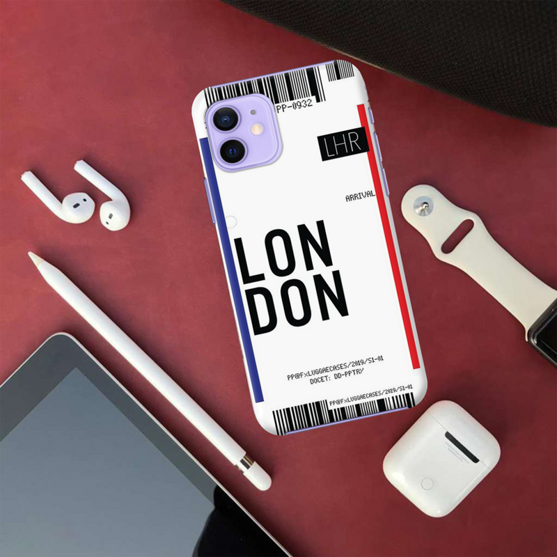 London Ticket Printed Slim Cases and Cover for iPhone 12 Mini
