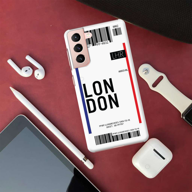 London Ticket Printed Slim Cases and Cover for Galaxy S21