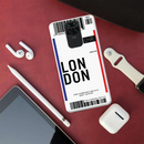 London Ticket Printed Slim Cases and Cover for Redmi Note 9