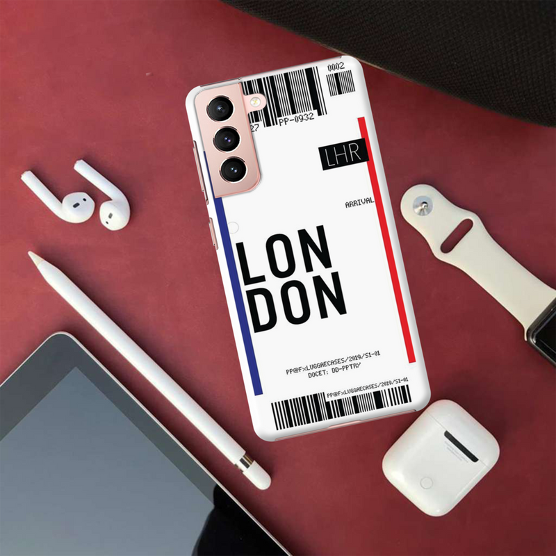 London Ticket Printed Slim Cases and Cover for Galaxy S21 Plus