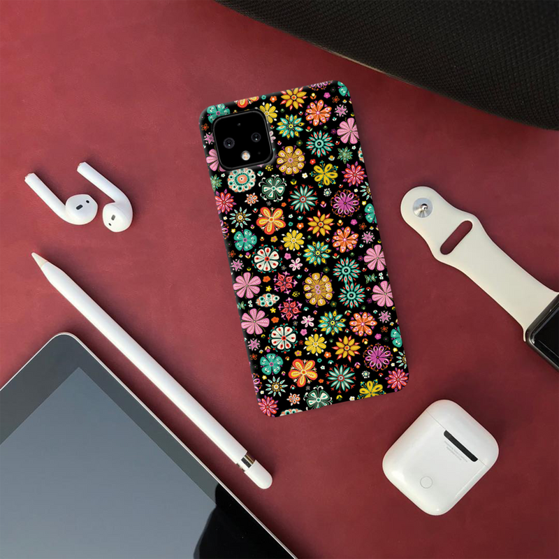 Night Florals Printed Slim Cases and Cover for Pixel 4
