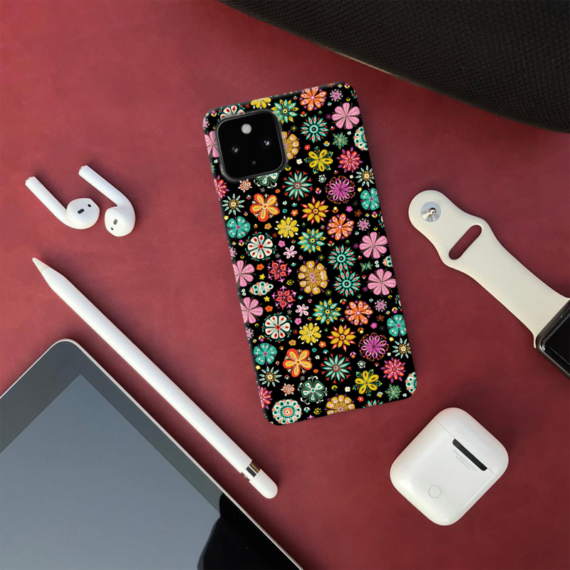 Night Florals Printed Slim Cases and Cover for Pixel 4A