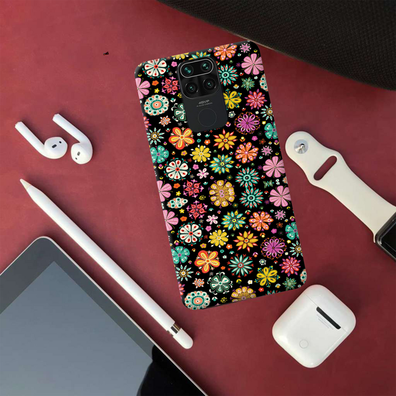 Night Florals Printed Slim Cases and Cover for Redmi Note 9